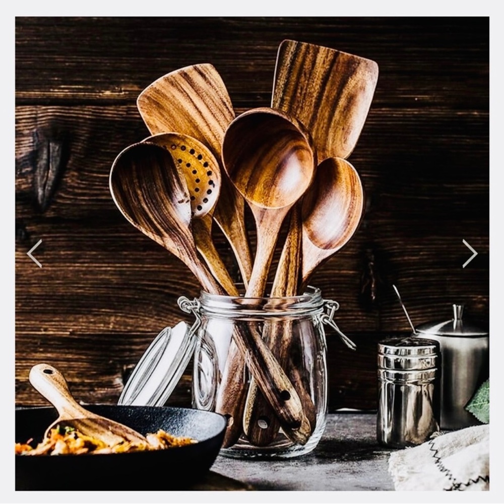 Two wooden spoons from target threshold